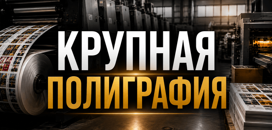Крупная полиграфия с прибылью 4–5 млн ₽ в месяц: готовое производство полного цикла для инвестора