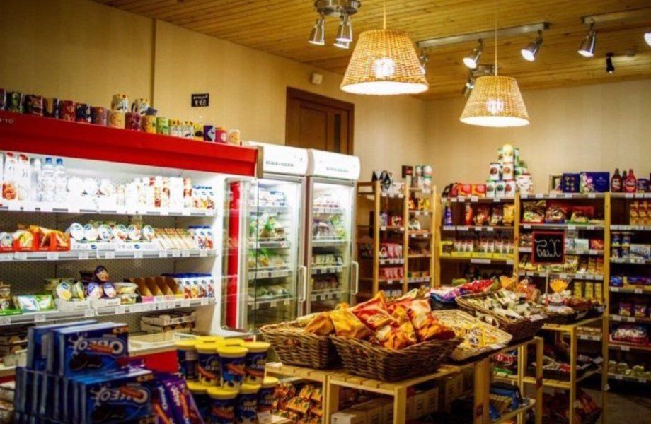 Продуктовый магазин с товарным остатком/