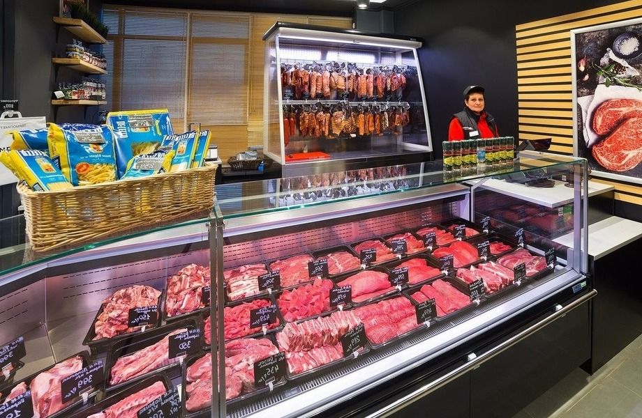Магазин мясной продукции в спальном районе 