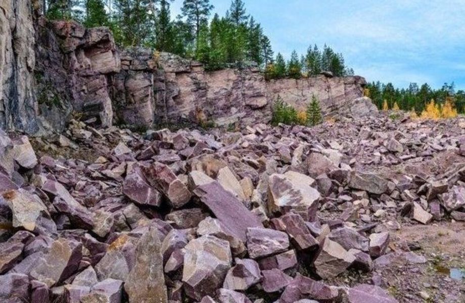 Месторождение щебня в Выборгском районе
