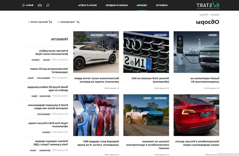 Информационный портал по тематике электротранспорта