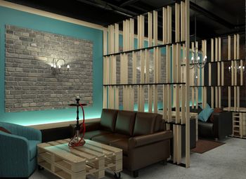 Фото Кальянная в стиле лофт