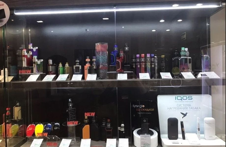 Вейп шоп в густонаселённом районе