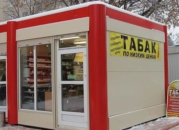 Торговый павильон на севере города с большим трафиком