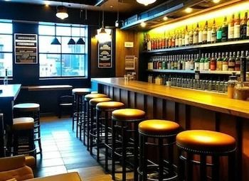 Бар разливного пива с полноценной кухней