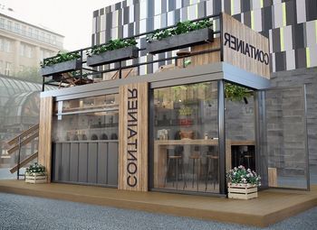 Лофт кофейня- морской контейнер 