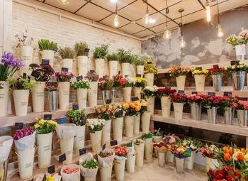 Цветочный магазин в густонаселённом районе