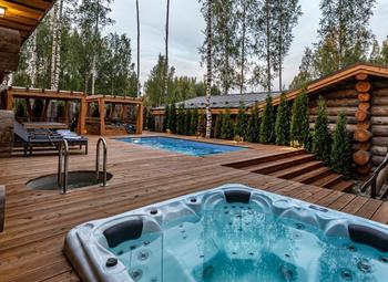 Фото 3 Банный комплекс с купелью, террасой, гостевым домом - эксклюзив
