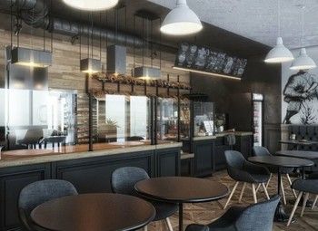 Кофейня в проходном месте с дизайнерским ремонтом