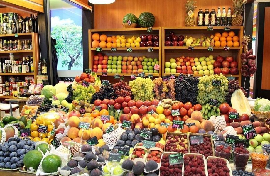 Магазин продуктов в наработанной точке