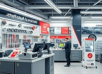 Фото Магазин автозапчастей в центре города