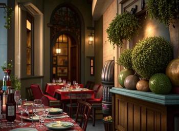 Итальянский ресторан в центре города