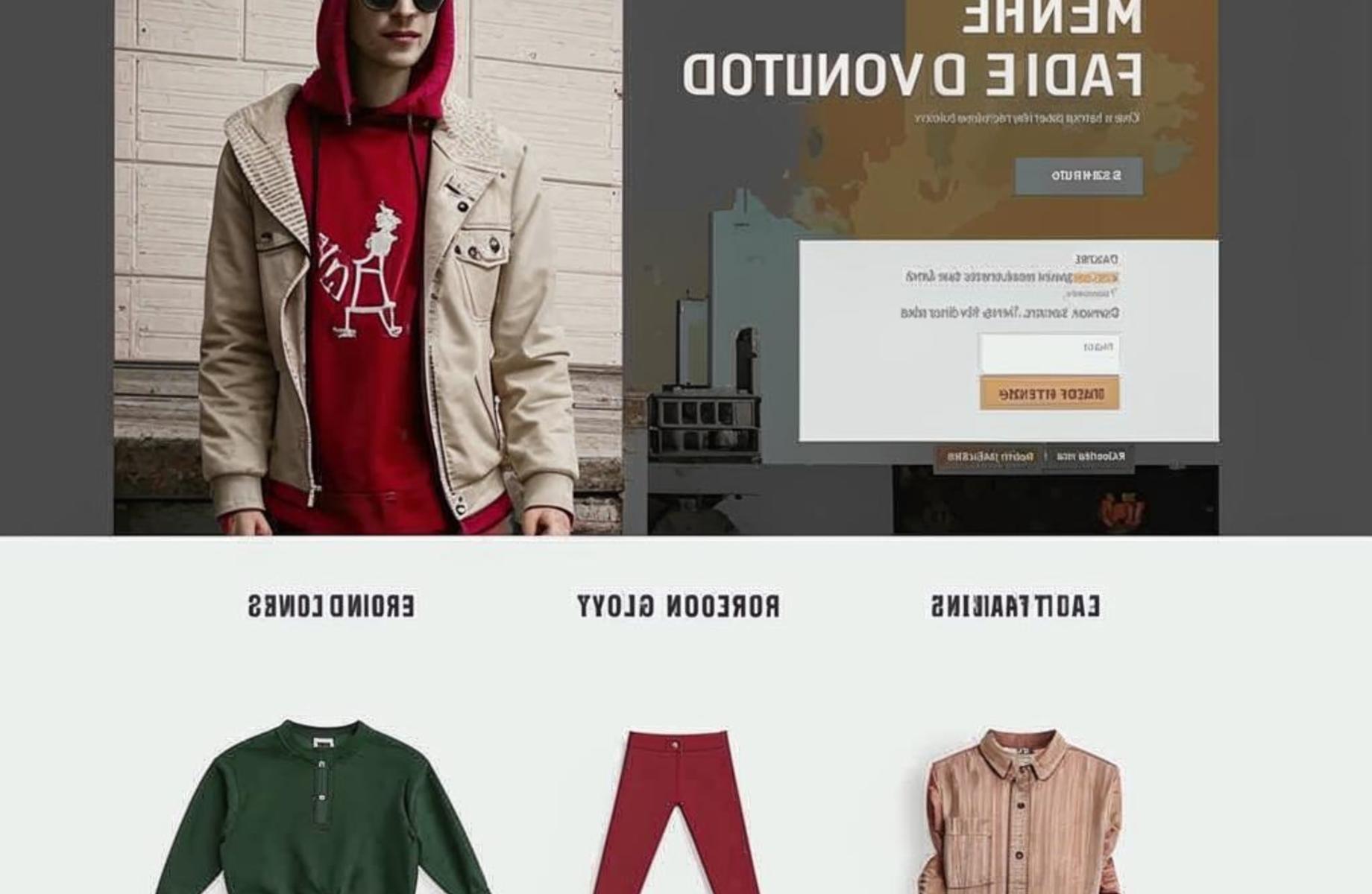 Фото 1 Сайт по продаже молодежной одежды