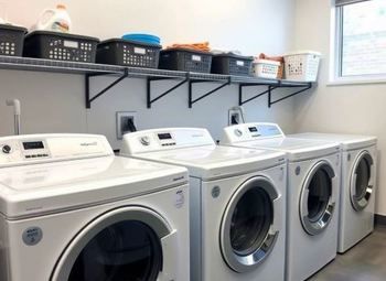 Прачечная в большом жилом комплексе