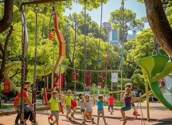 Фото 2 Производство детских площадок и канатных конструкций