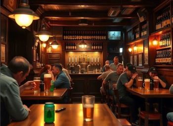 Бар с алкогольной лицензией / Постоянные клиенты / Центр города