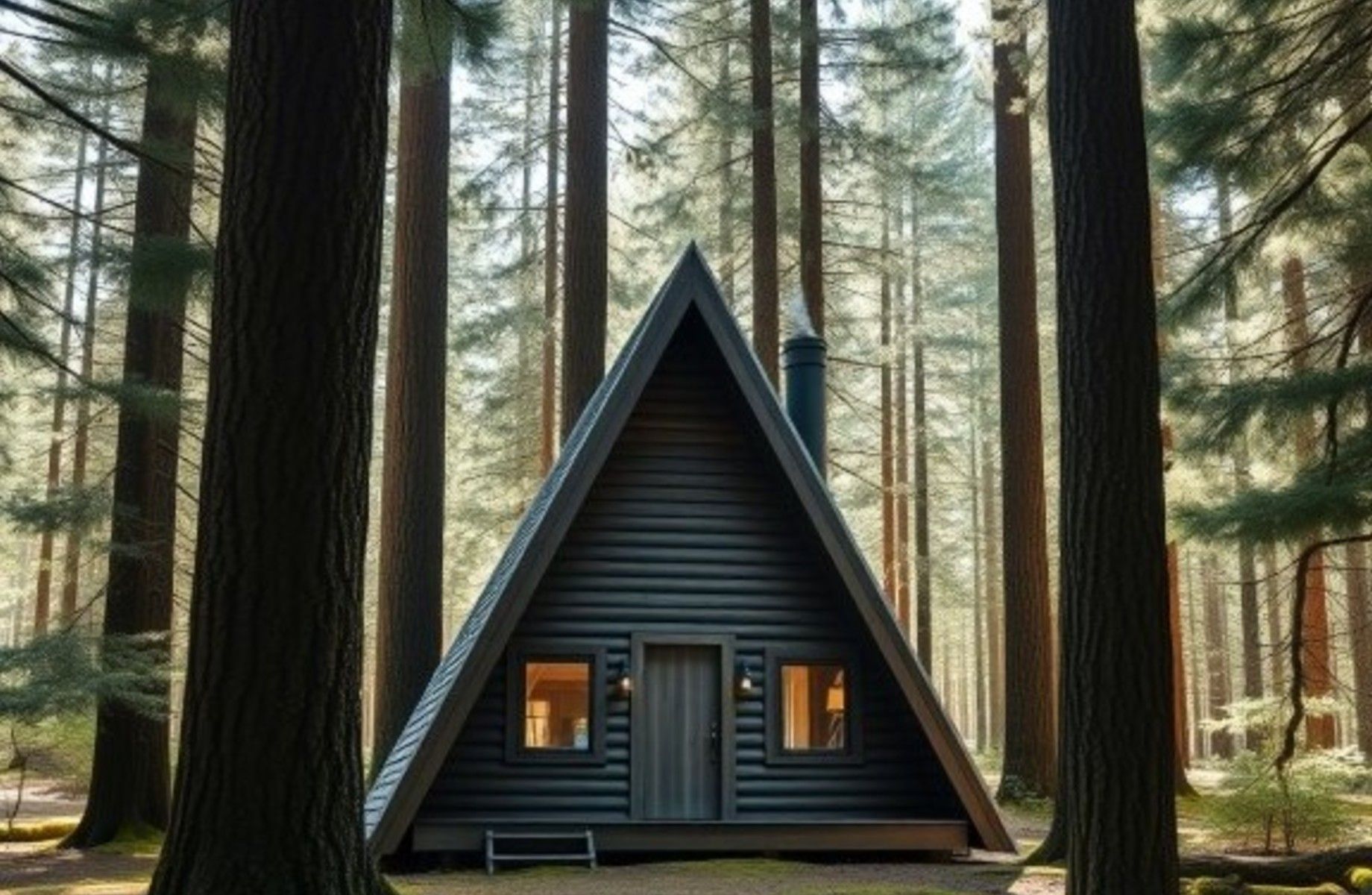 База отдыха на берегу озера/10 домов A-frame формата