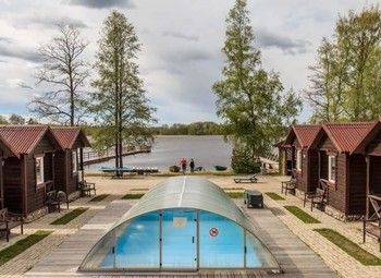 База отдыха с землей в собственность |Cобственный пляж|24 коттеджа