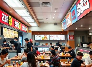 Сеть стрит фуда по всему городу/ 7 точек