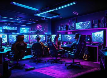 Компьютерный клуб на севере с лаунж зонами