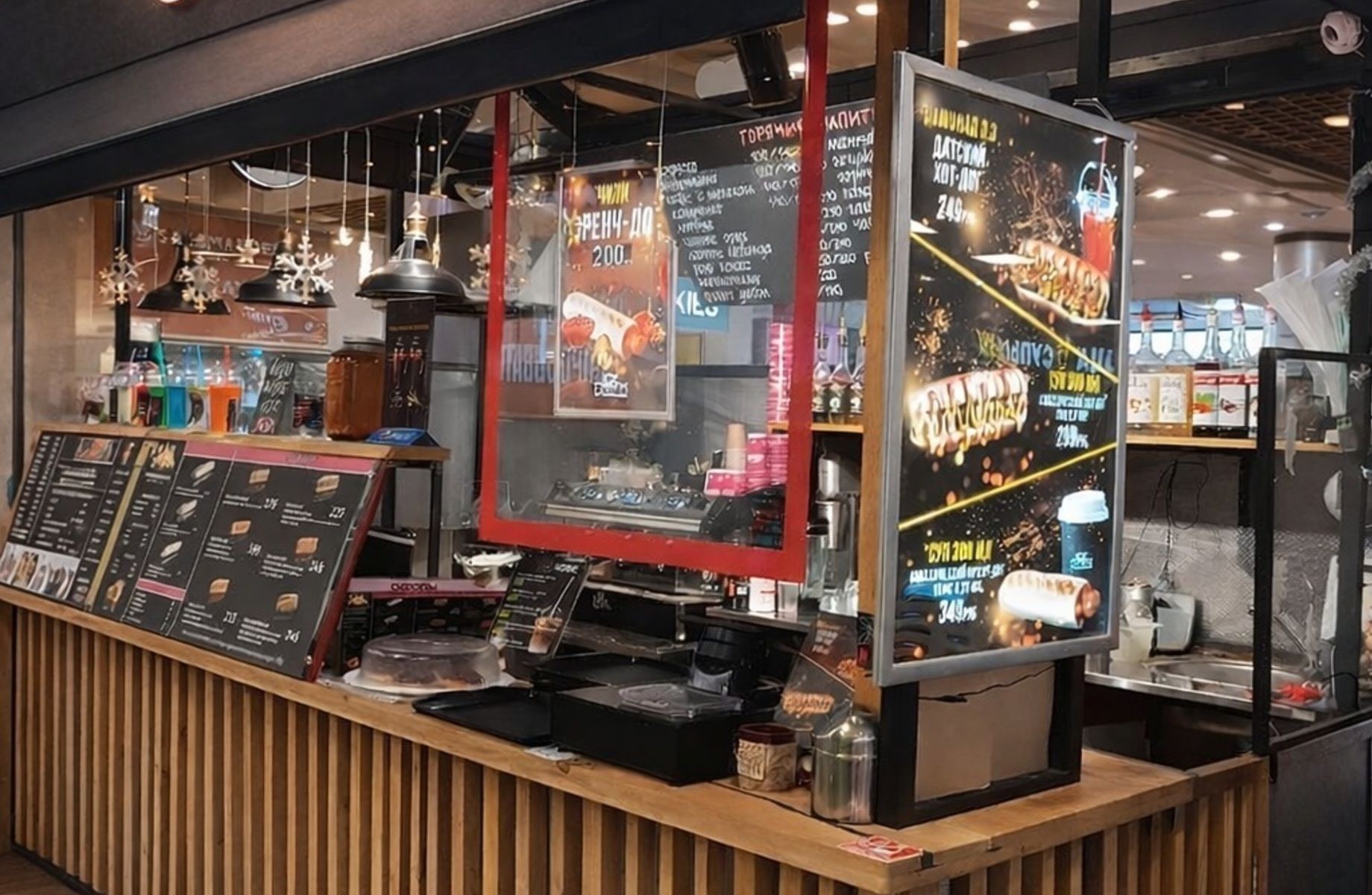 Точка общепита на футкорте в центре города - очень прибыльная!