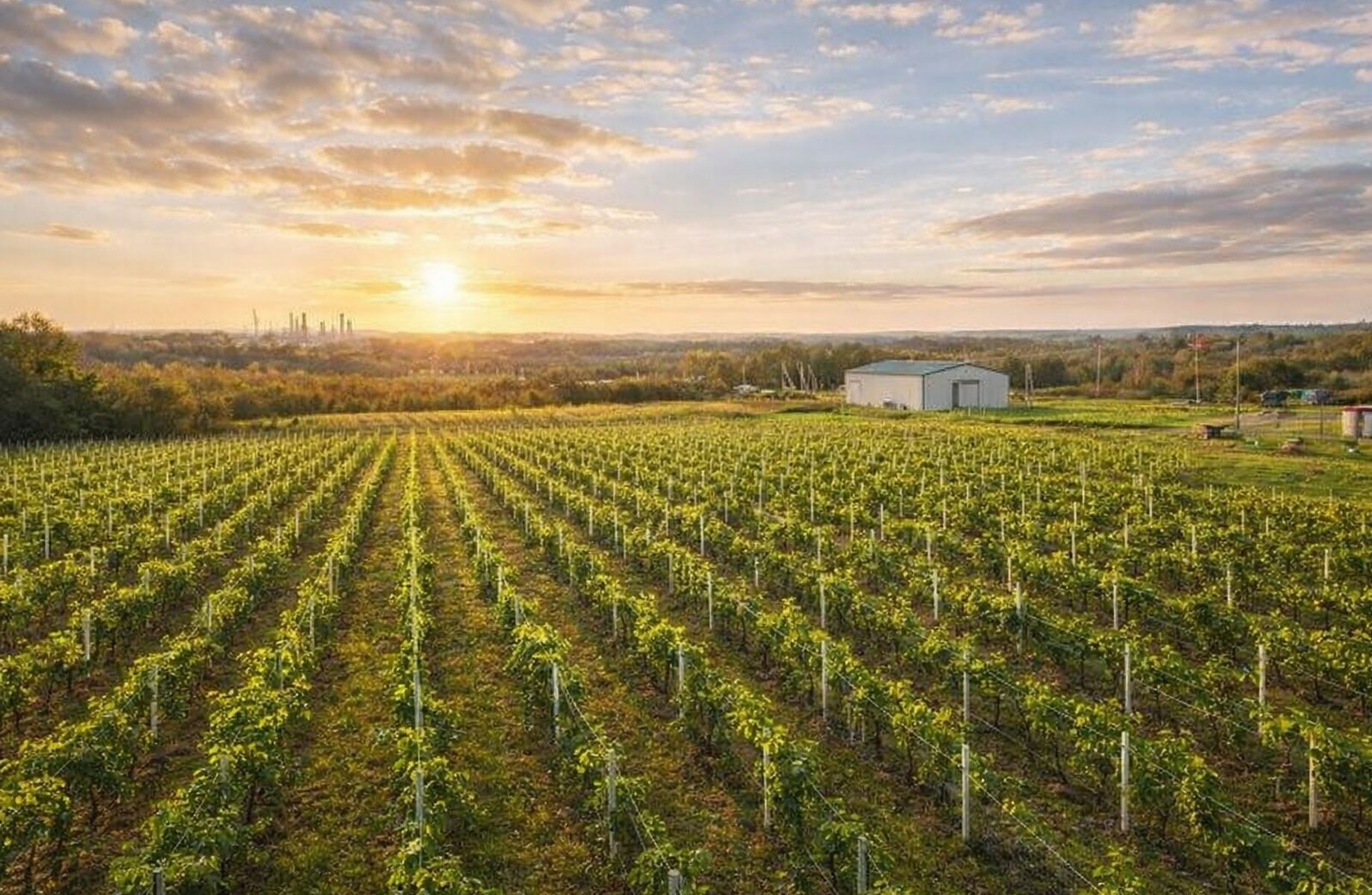 Виноградник под винодельню в Краснодарском крае