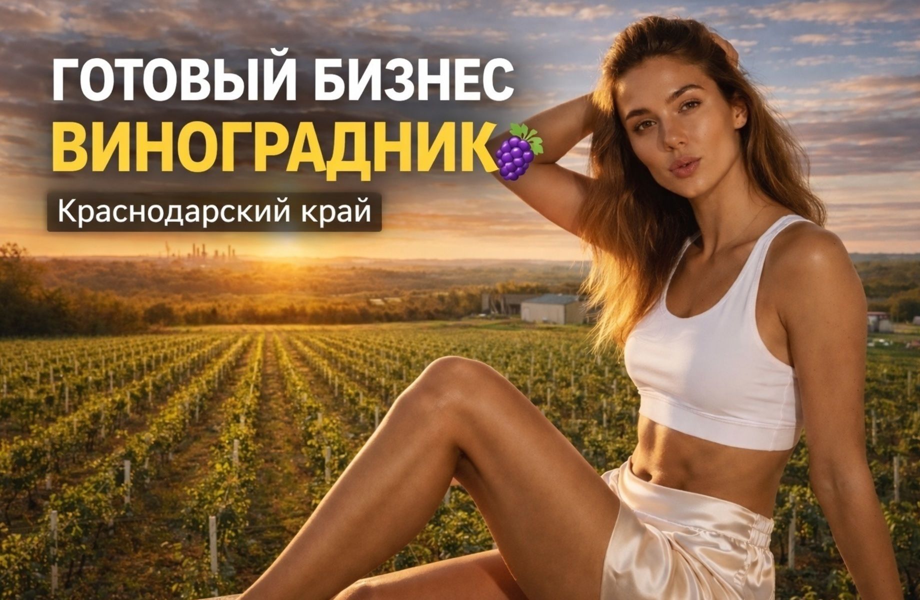 Виноградник под винодельню в Краснодарском крае