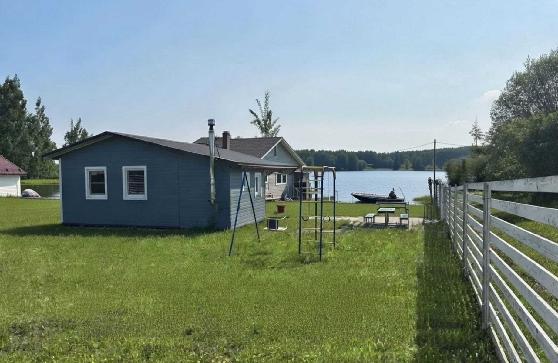 База отдыха в собственность. 1 линия, озеро. 