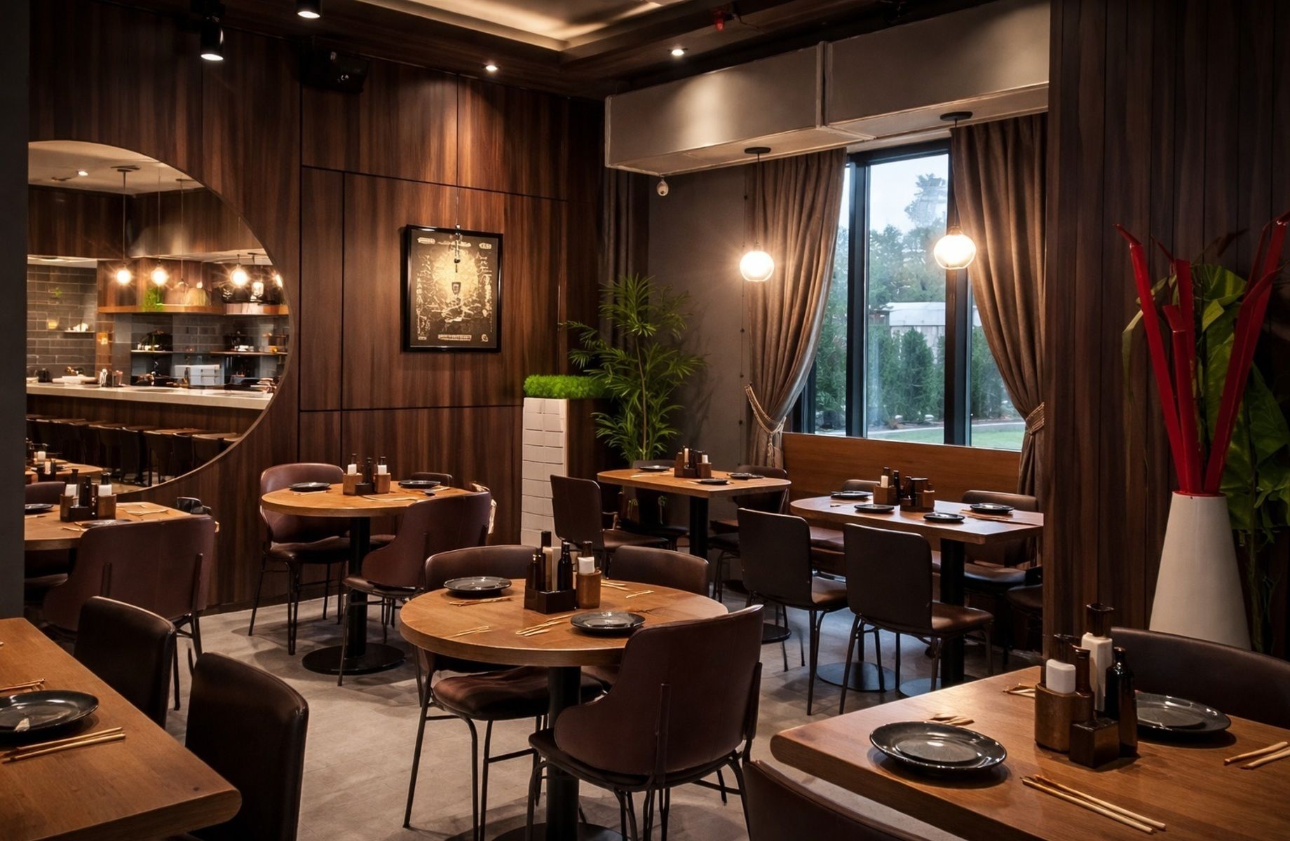 Ресторан азиатской кухни в апарт-отеле с алкогольной лицензией