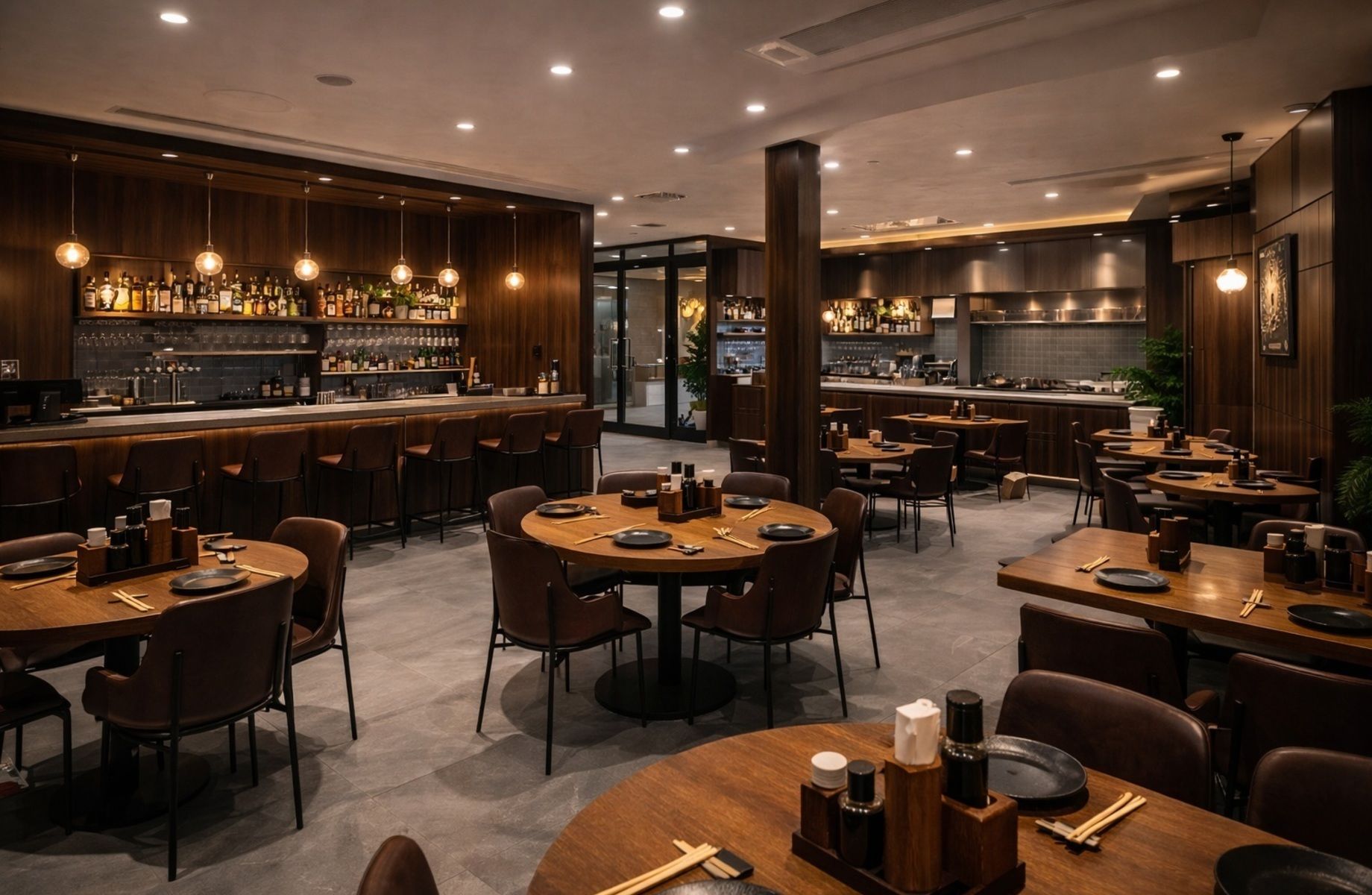 Ресторан азиатской кухни в апарт-отеле с алкогольной лицензией