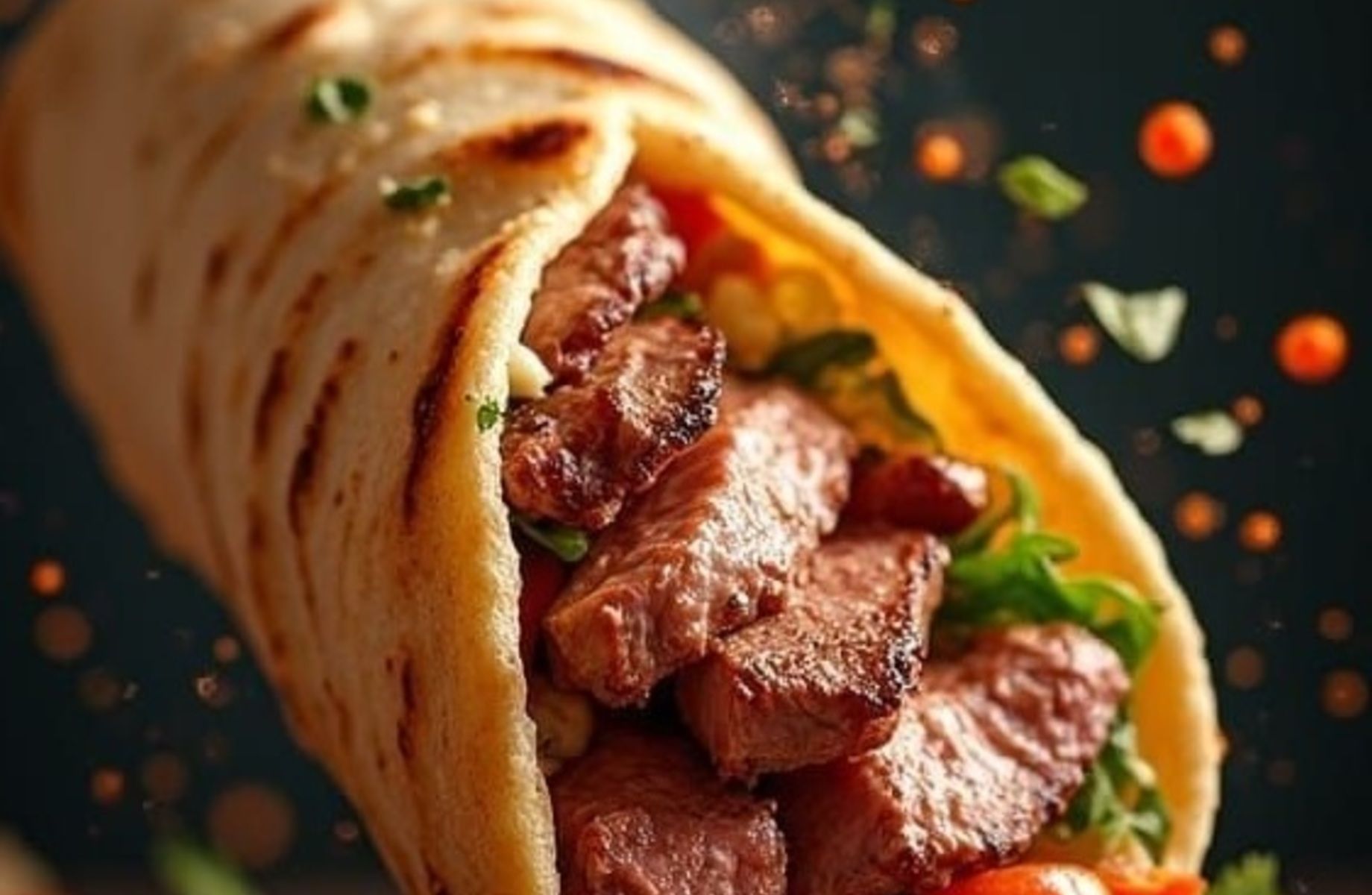 Павильон стритфуда на парковке у входа в торговый центр