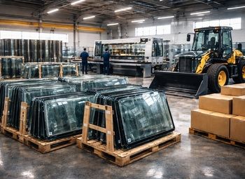 Производство и торговля стеклами для спецтехники. 7 лет на рынке