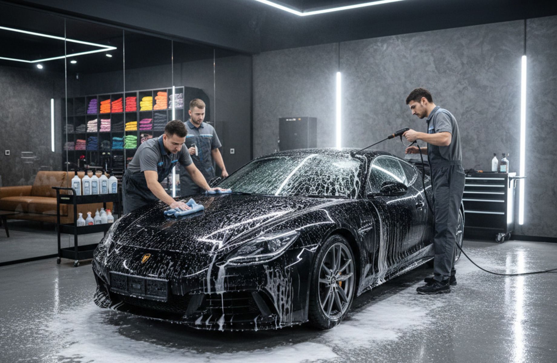 Автомойка и детейлинг в ЗАО Москвы — прибыль ≈ 950 000 ₽ в месяц