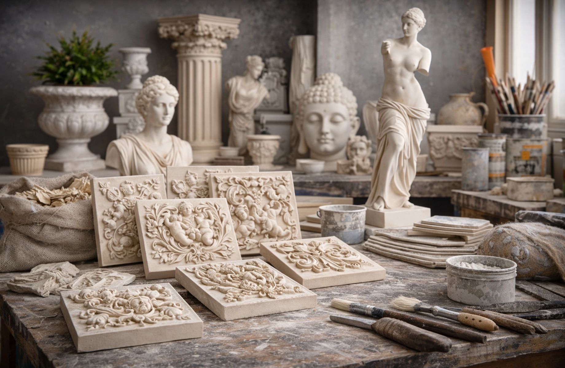 Фото 1 Производство интерьерного декора из гипса. Высокая рентабельность