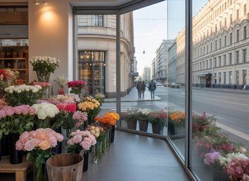 Цветочный магазин на тверской