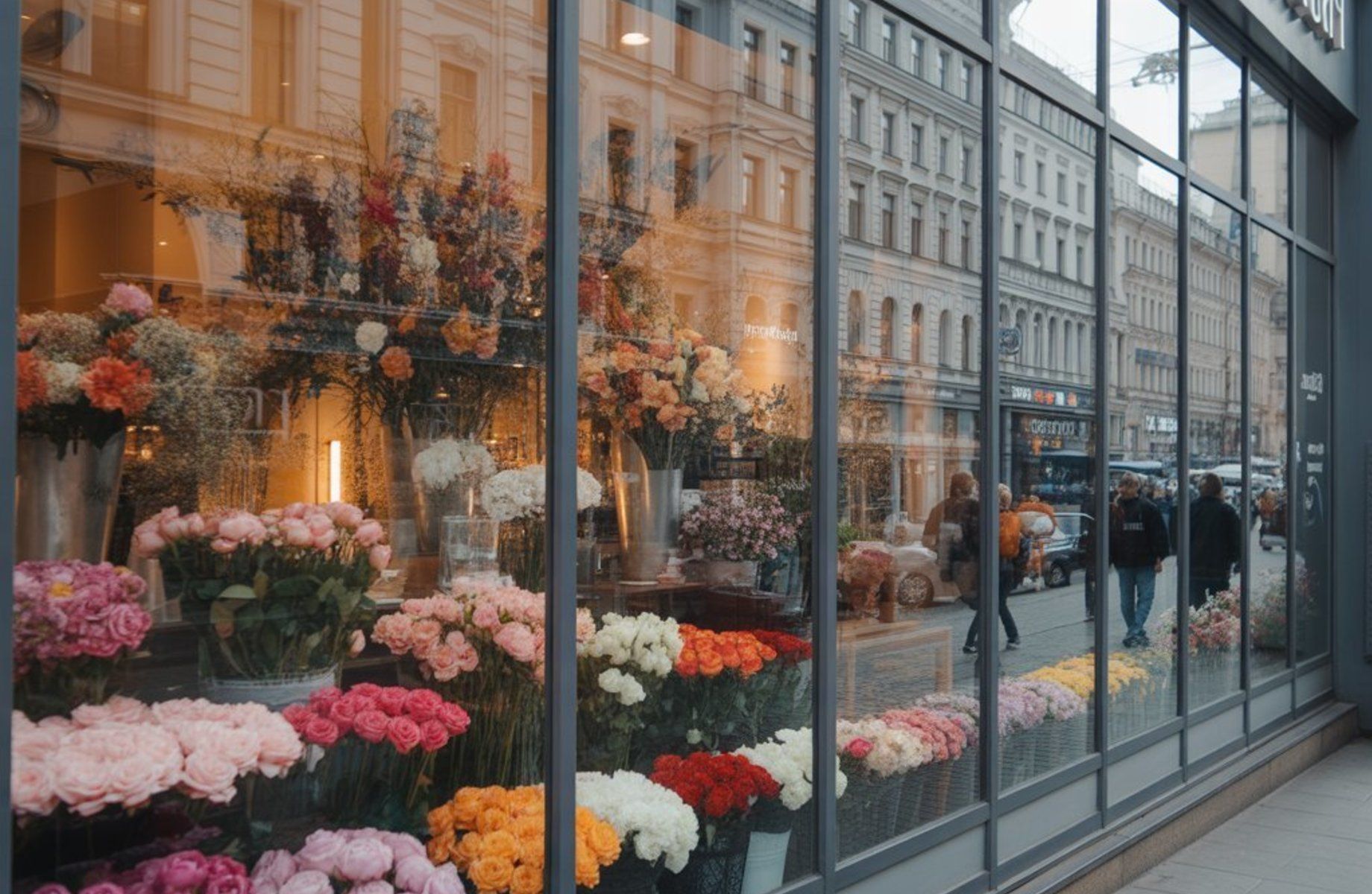 Цветочный магазин на тверской