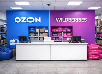 Фото ПВЗ Ozon + Wildberries в одном помещении - редкий формат