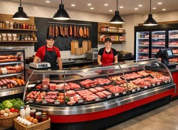 Фото Прибыльный мясной магазин с постоянным потоком клиентов