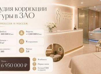 Студия коррекции фигуры в ЗАО — прибыль ≈ 300 000 ₽ в месяц
