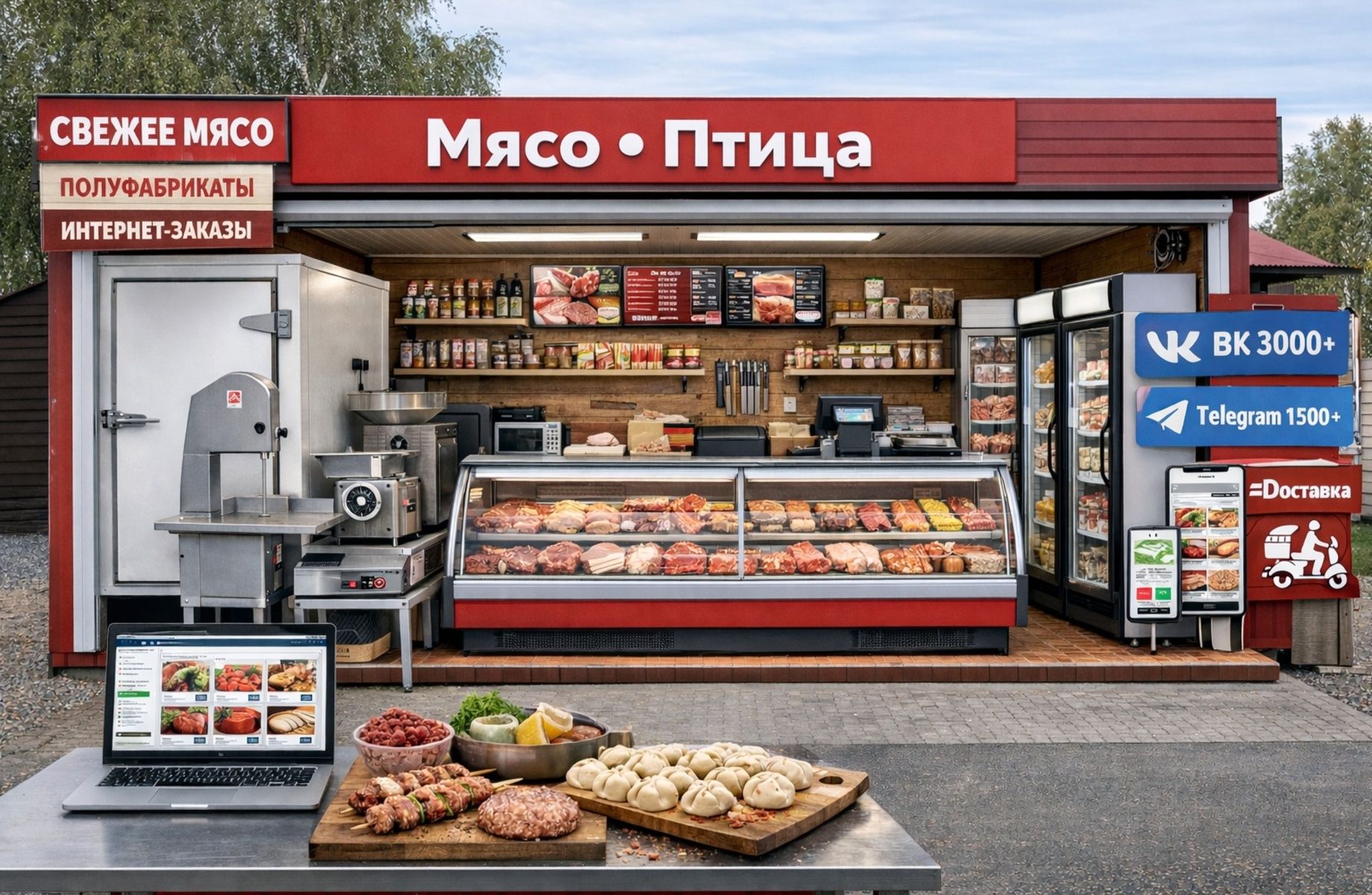 Фото 1 Мясной магазин. Собственное помещение. Окупаемость 6 месяцев