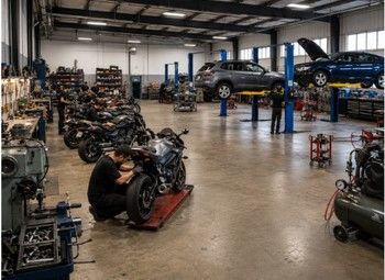 Действующий автосервис с мотоцехом