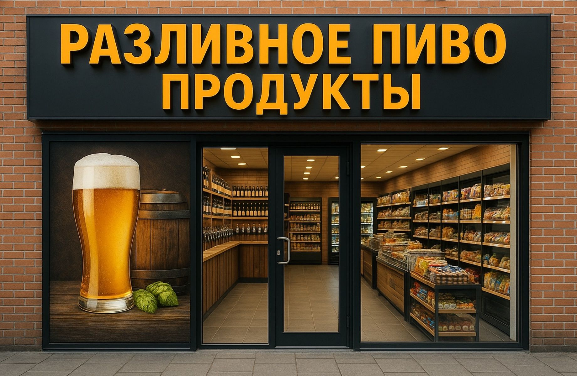 Фото 1 Крупный пивной магазин от известной сети