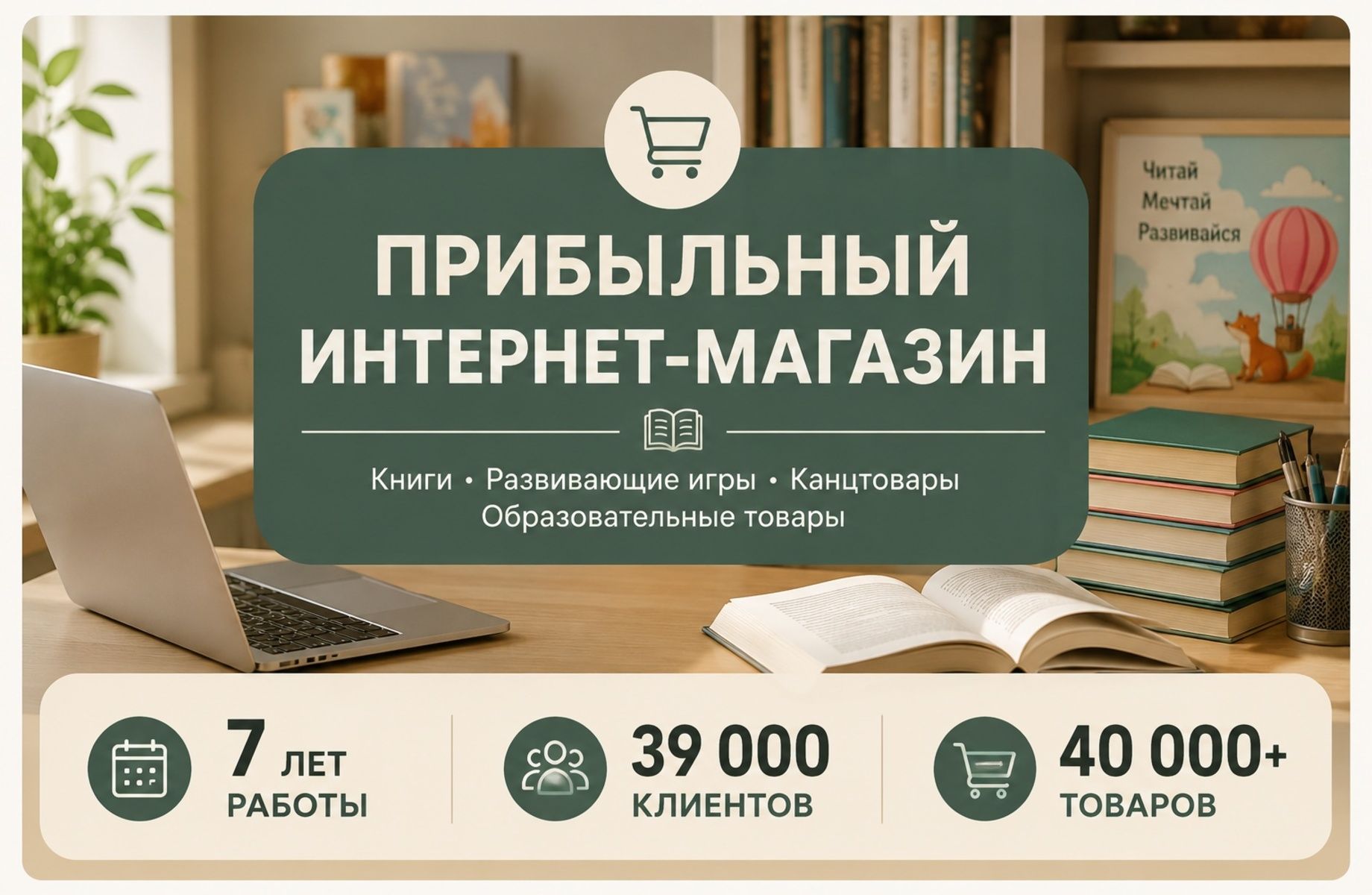Прибыльный интернет магазин 7 лет работы