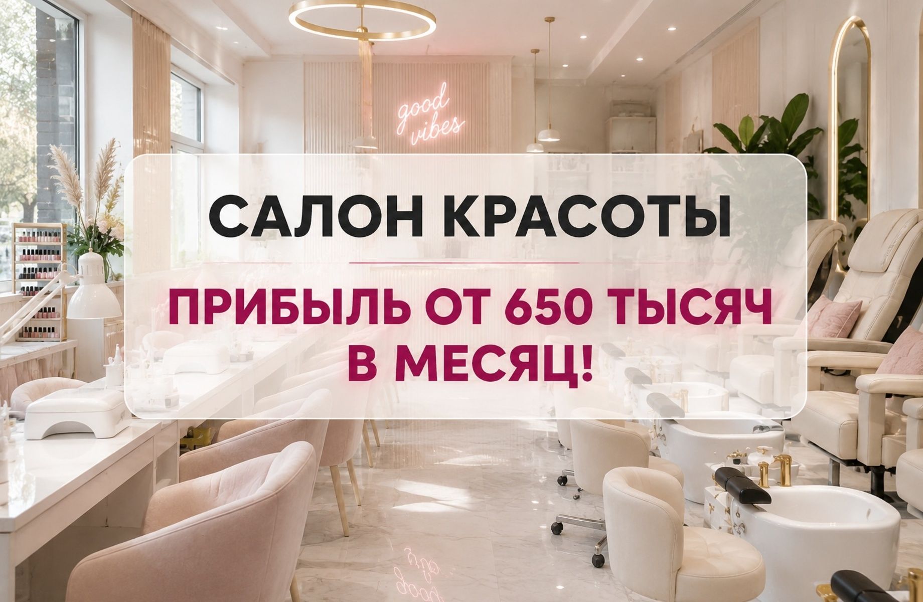 Фото 1 Салон красоты | Прибыль от 650 000 ₽ в месяц
