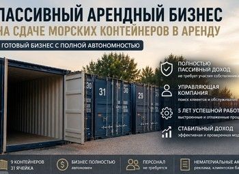 Доходный бизнес с управлением: 31 ячейка хранения