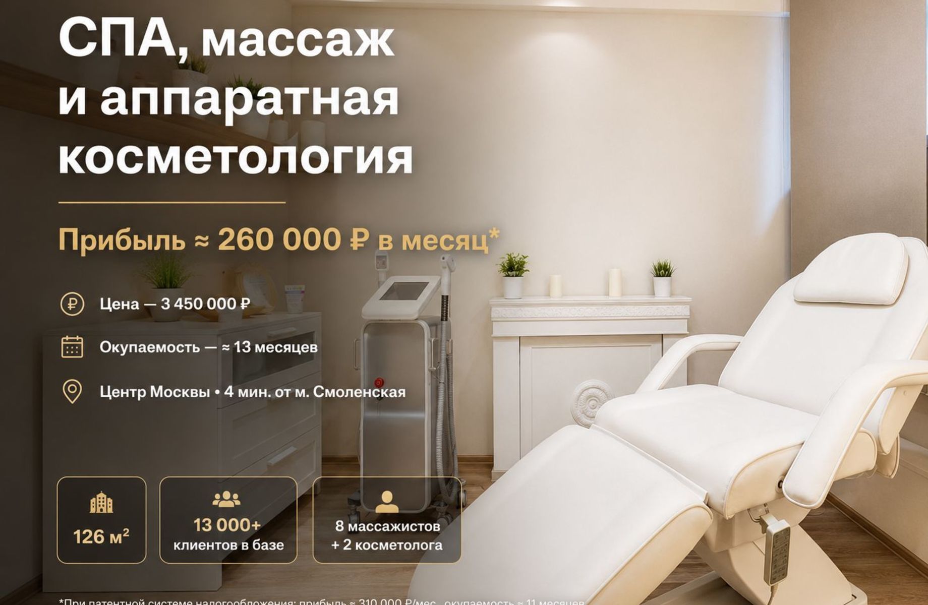 СПА, массаж и аппаратная косметология в 4 минутах от метро Смоленская