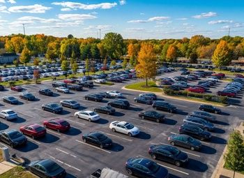 Автостоянка в спальном районе