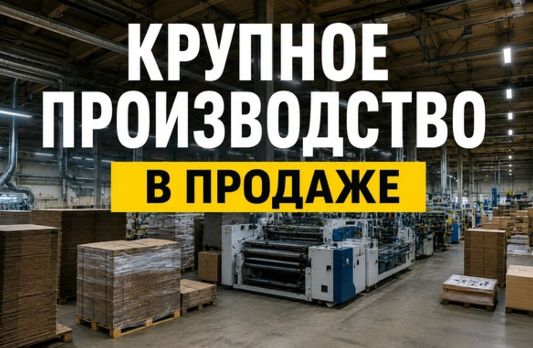 Производство картонной упаковки | Мат. активы на 55 млн 