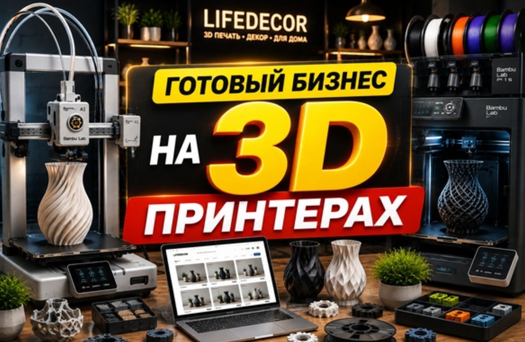 Готовый бизнес на 3D-принтерах под ключ | Маркетплейсы