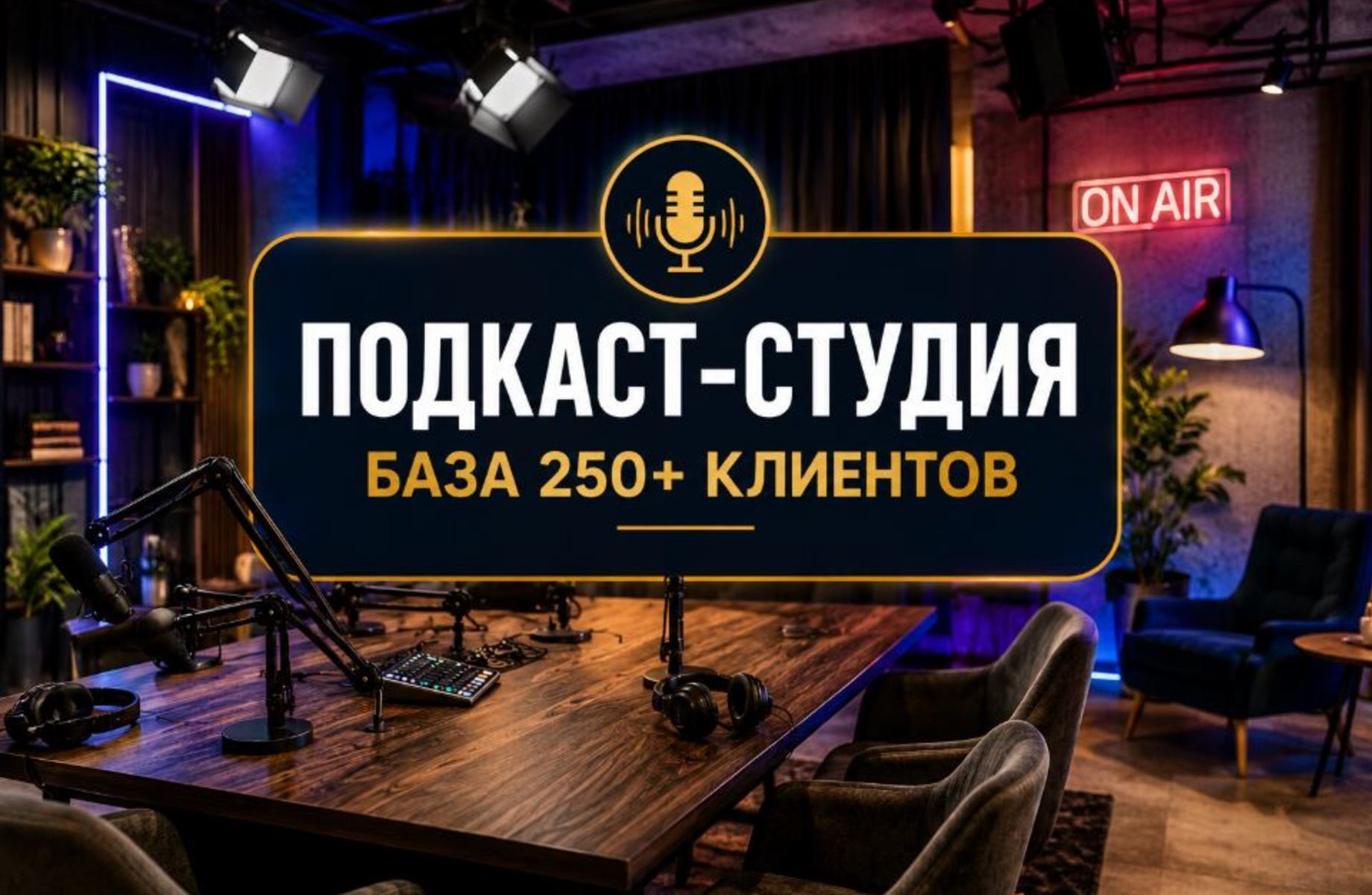 Подкаст-студия/Оборудование на 2 млн